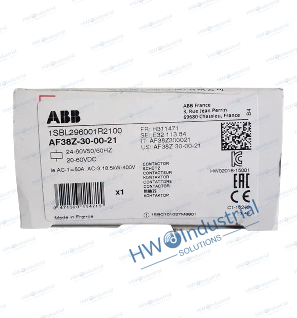 1/Piece AF38Z-30-00-21 24-60VAC/20-60VDC  ABB Contactor