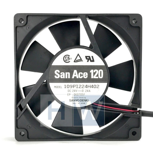 1PC 109P1224H402 AanAce 0.24A 24V 12025 12CM Cooling Fan