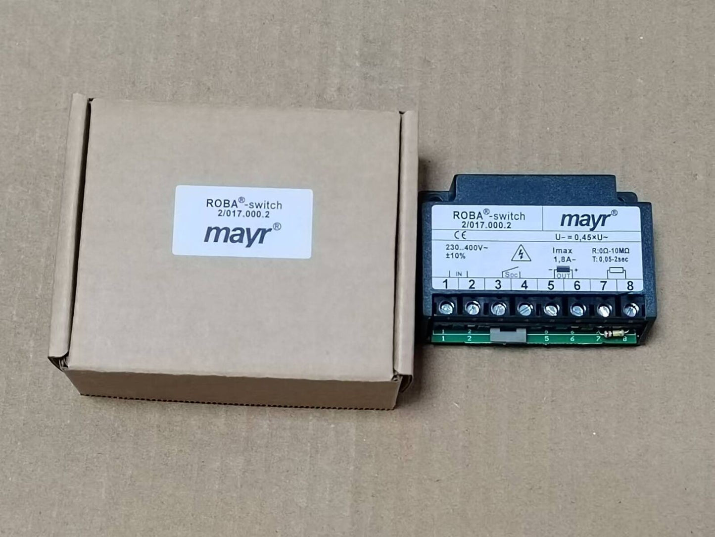 Mayr ROBA -switch 2/017.000.2 230..400V~ 1.8A- 10MΩ brake rectifier