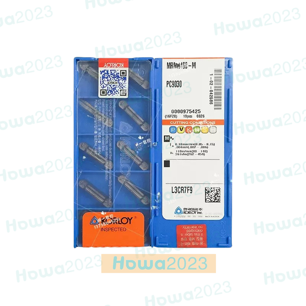 10pcs/Box KORLOY  MRMN400-M PC9030 Carbide Inserts Grooving Blade