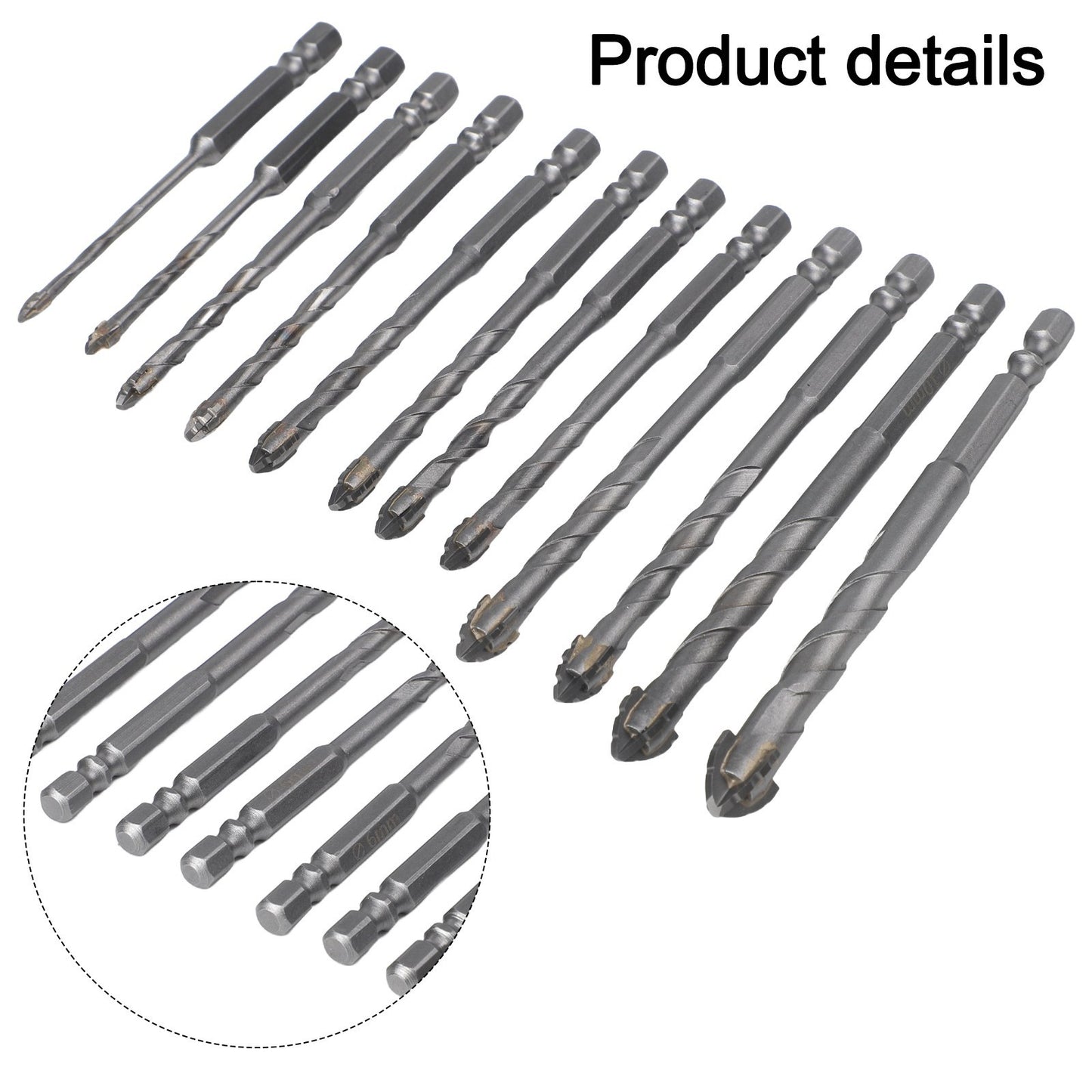 Eccentric Drill Bit Set of 12 Pcs Perfect for Wood and Metal Drilling Projects