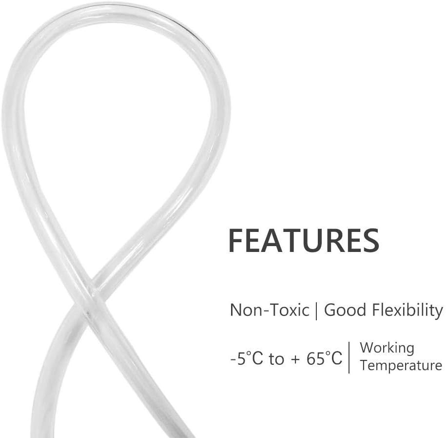 Clear Vinyl Tubing Flexible PVC Tubing, Hybrid PVC Hose, Lightweight Plastic Tub