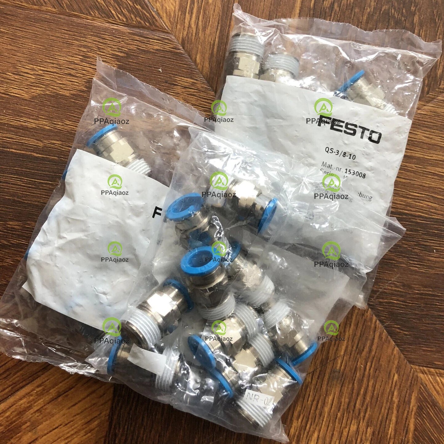 10PC  FESTO QS-3/8-10 153008 Fitting Free Shipping