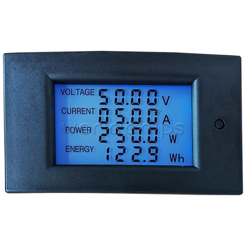 DC Power Monitor Digital Display 100V/20A Voltage Current Power Energy Meter