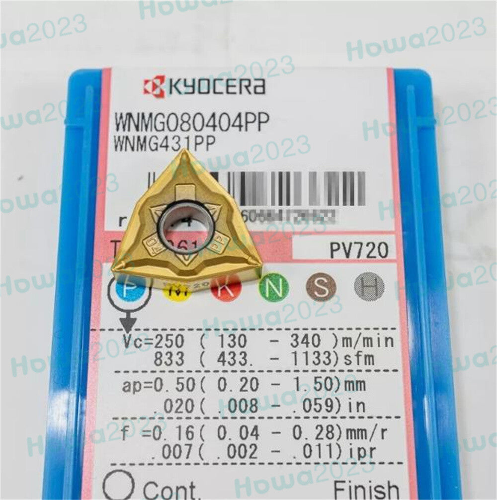 10pcs/Box KYOCERA WNMG080404PP PV720 WNMG431PP Turning Blade Carbide Inserts