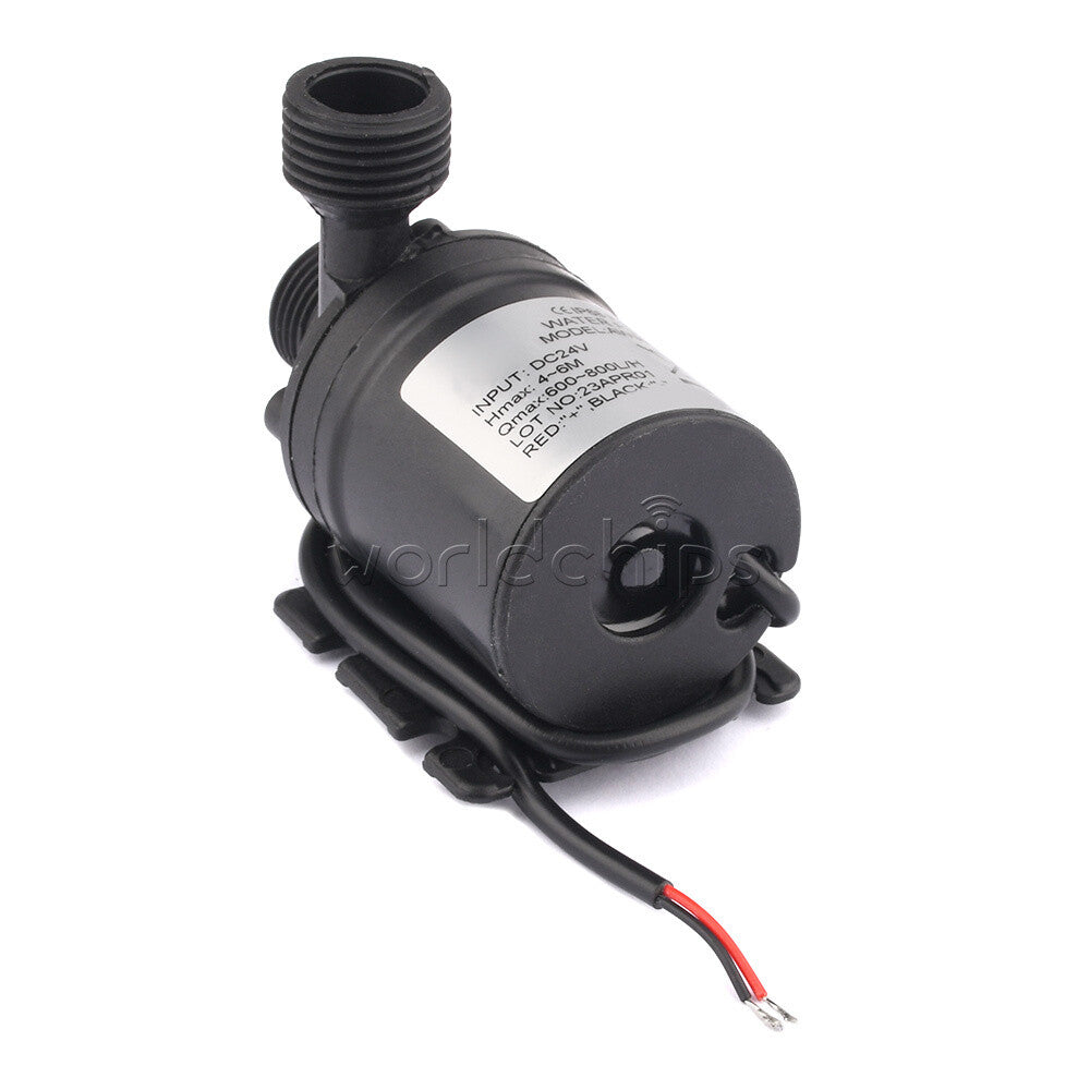 AW500S 12/24V Circulator Pump Mini Brushless Motor Submersible Water Pump 800L/H