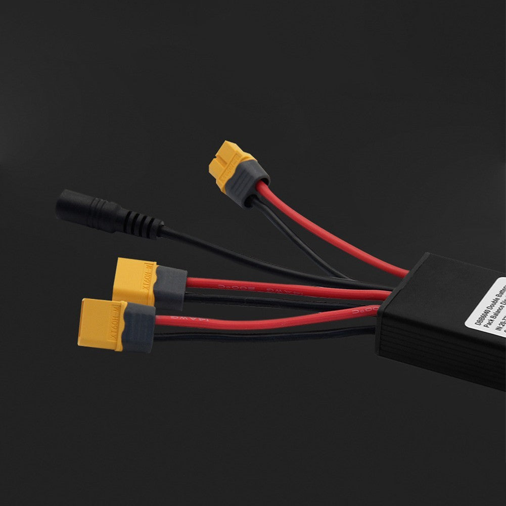 Dual Battery Connector Adapter for Ebike 12V 72V 20A USB Charging Supported