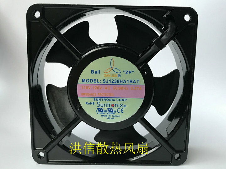 1pcs  SJ  SJ1238HA1BAT 110V 0.27A 12038 axial flow aluminum frame cooling fan
