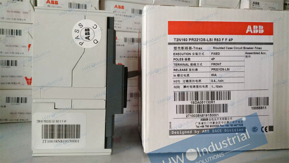 1/Piece T2N160 PR221DS-LSI R63 FF 4P 63A  Tmax Molded Case Circuit Breaker
