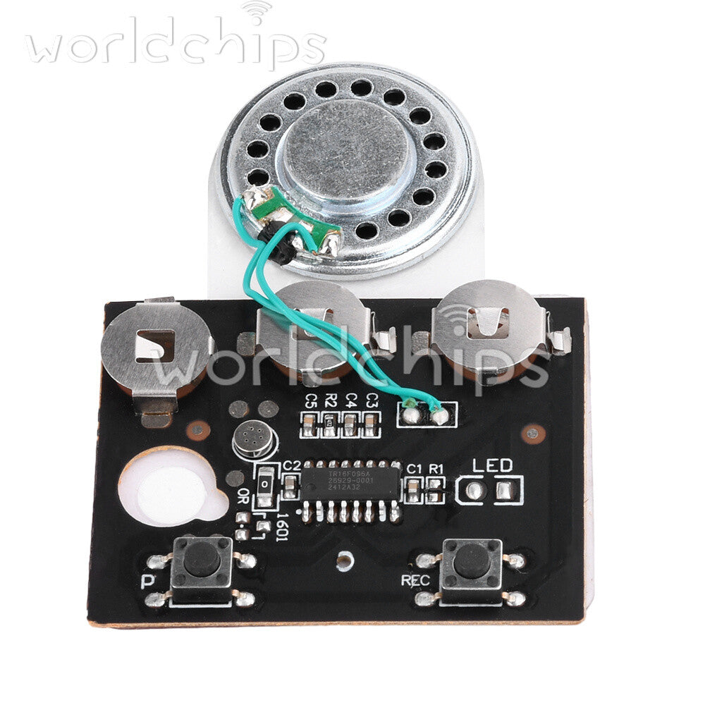 130PCS 30s Greeting Card Recordable Voice Chip Music Box Sound Module + Battery