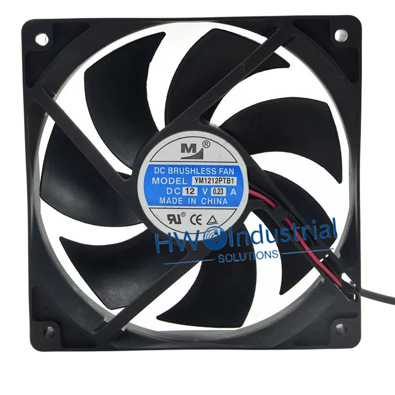 YM1212PTB1 12025 12V 0.23A 12CM Double Ball Bearing Cooling Fan