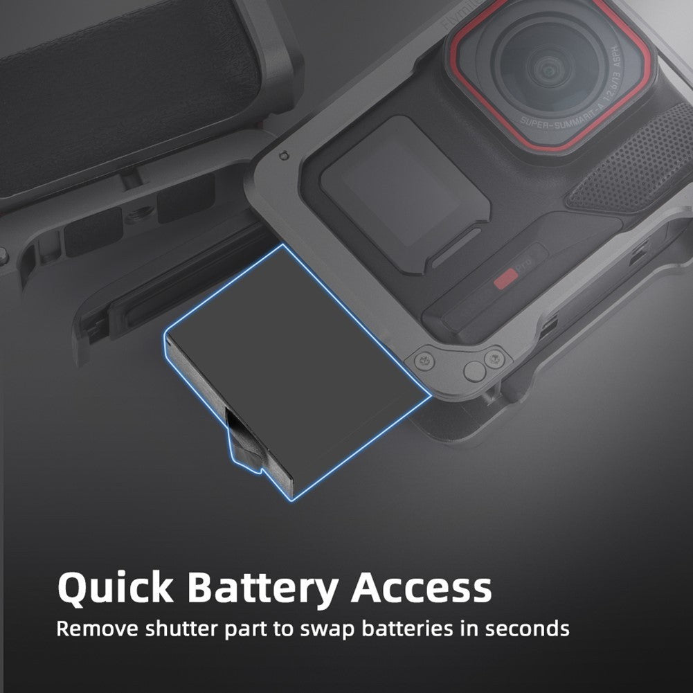 Portable For Insta360 AcePro2 Camera Handle with Shock Absorption and Grip