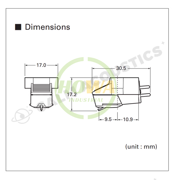 Geniune Audio Technica AT95E Moving Magnet Cartridge Stylus,