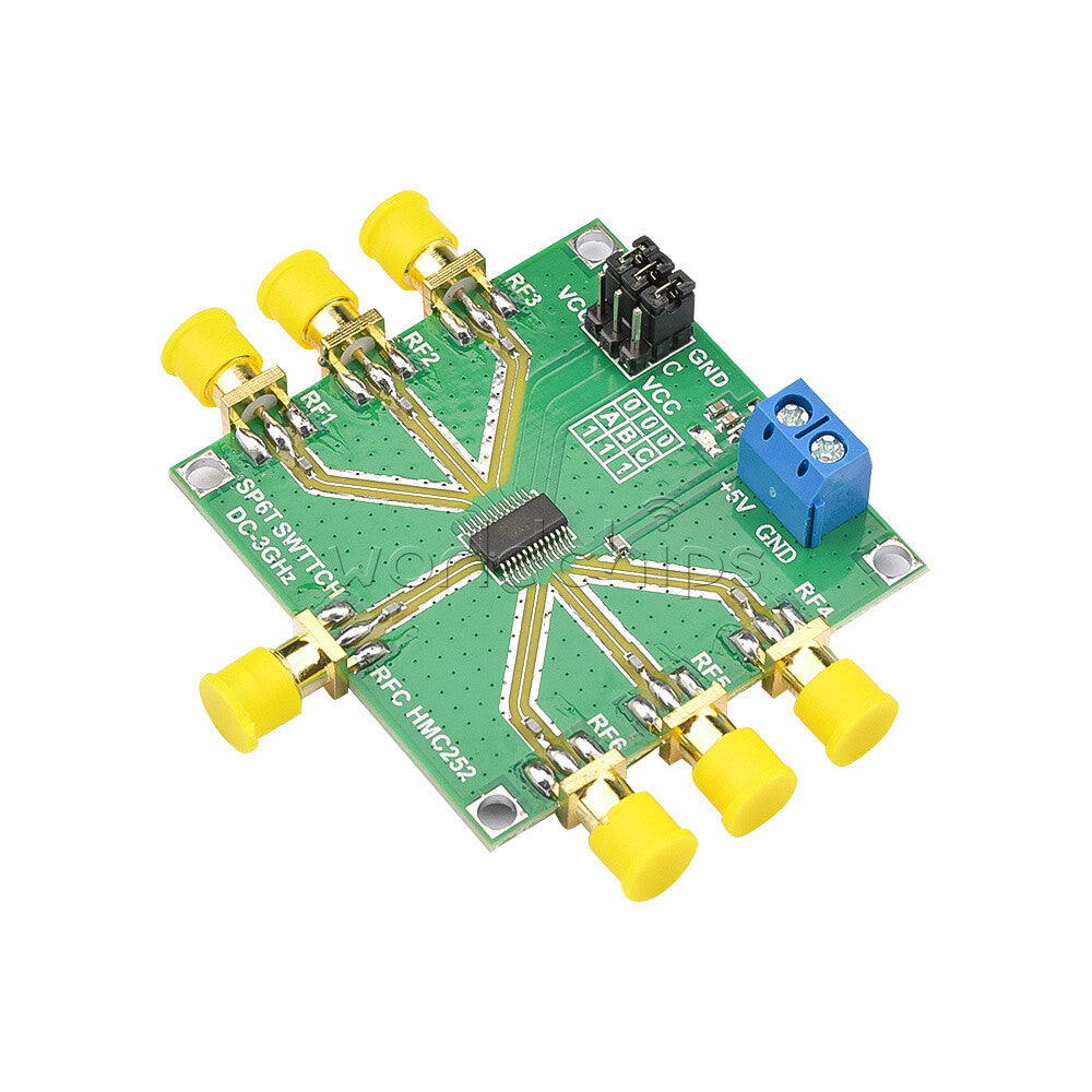 HMC252 DC-3GHz Non-Reflective RF Switch Module Module Single-Pole 6 Throw Switch