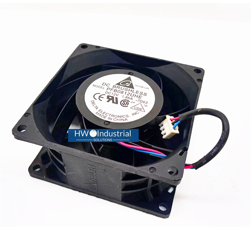 1/piece  PFB0812UHE 3-wire DELTA 8CM 8038 12V 1.86A Alarm Cooling Fan