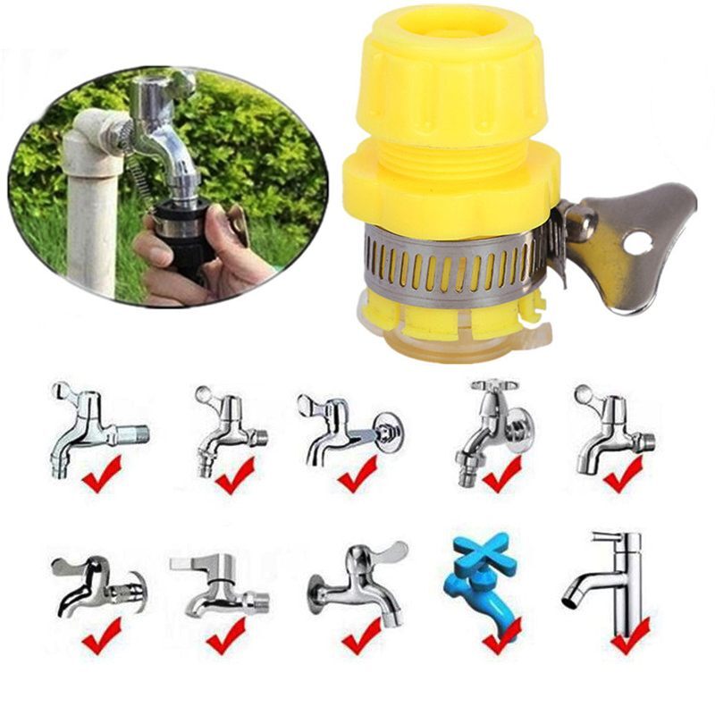 Irrigation Water Pipe Faucet Connector Hose Coupling DN20 to DN15 Quick Jointer
