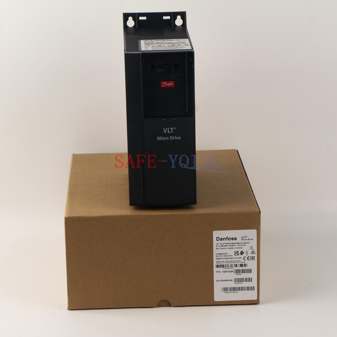 1PC  Danfoss 132F0026 Vlt Micro Drive Inverter FC-051P4K0T4E20H3BXCXXXSXXX