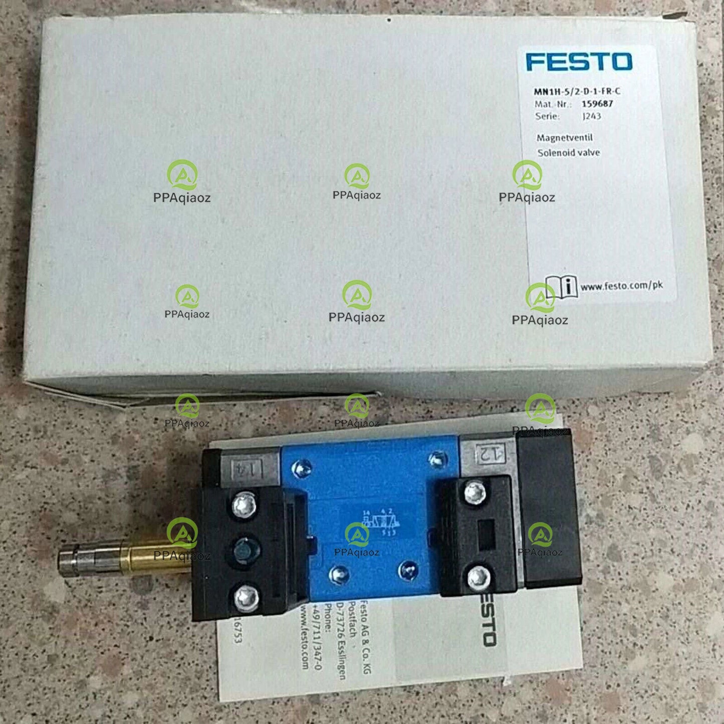 One Festo MN1H-5/2-D-1-FR-C 159687 Solenoid Valve Free Shipping MN1H52D1FRC
