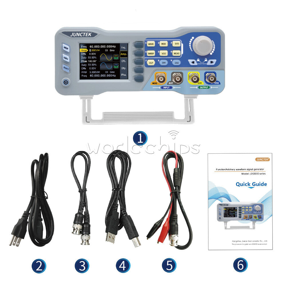 JDS8060 / JDS8080 CNC Dual-channel DDS Function Signal Source Generator US/EU/UK