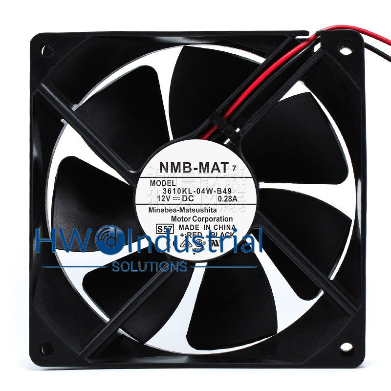 1PC NMB-MAT 3610KL-04W-B49 12V 0.28A Radiator Fan Size 90*25mm 9CM