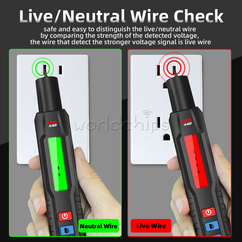 BSIDE A40 Infrared Thermometer Electric Pen Type Intelligent Multimeter