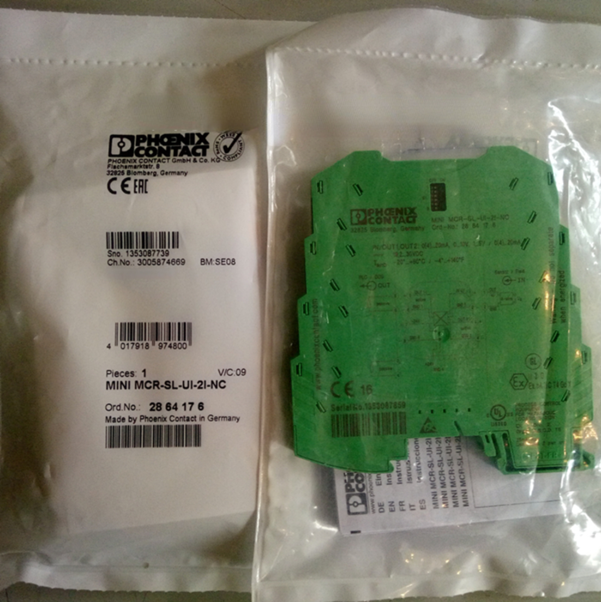 1pcs PHOENIX CONTACT MCR Analog Signal Isolator 2864176 MINI MCR-SL-UI-2I-NC