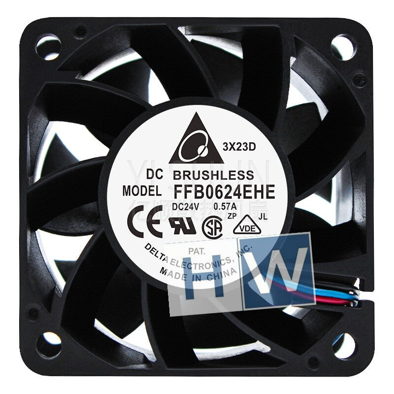 1PC Delta FFB0624EHE 24V 0.57A 6cm 6038 3-wire Inverter Cooling Fan