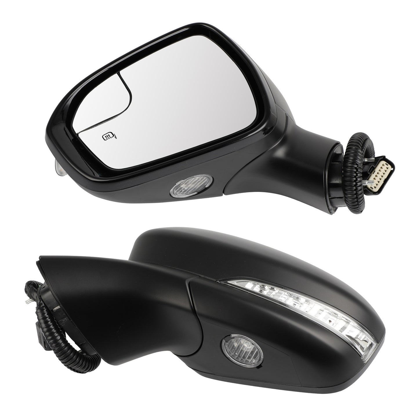 Pair Mirrors Set For 2018 Ford Fusion Heated w/Signal Lamp+Memory+Puddle Light
