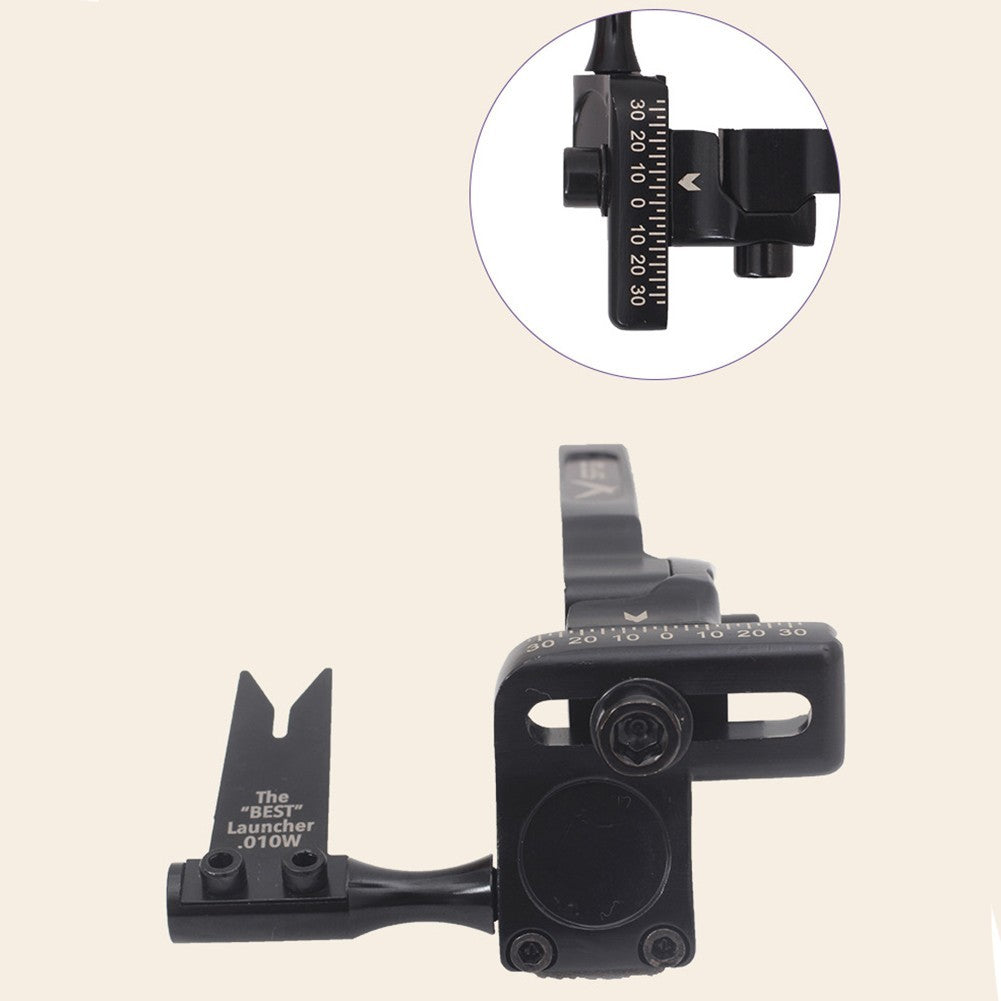 Strong Arrow Rest Rest Steel Plate 7*6.5*1.8cm 86.2g Aluminum Alloy Black
