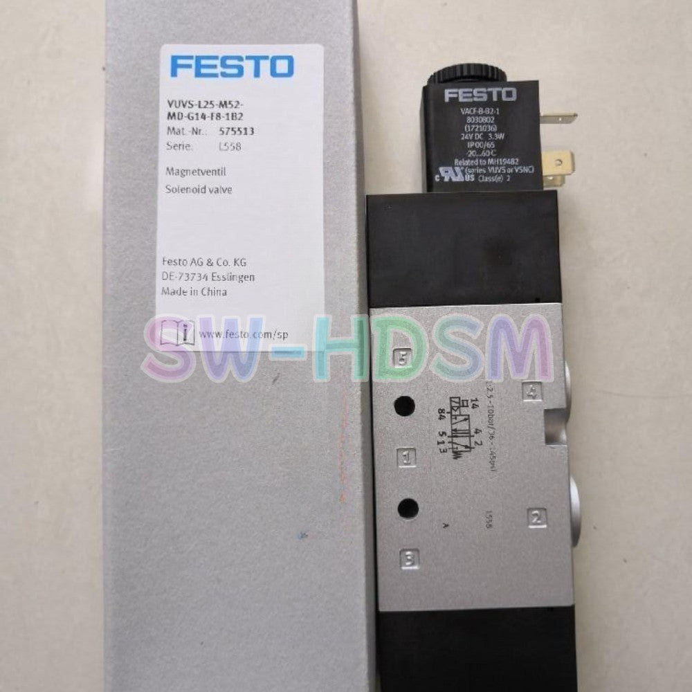 1PCS  FESTO VUVS-L25-M52-MD-G14-F8-1B2 575513 Solenoid Valve freight free