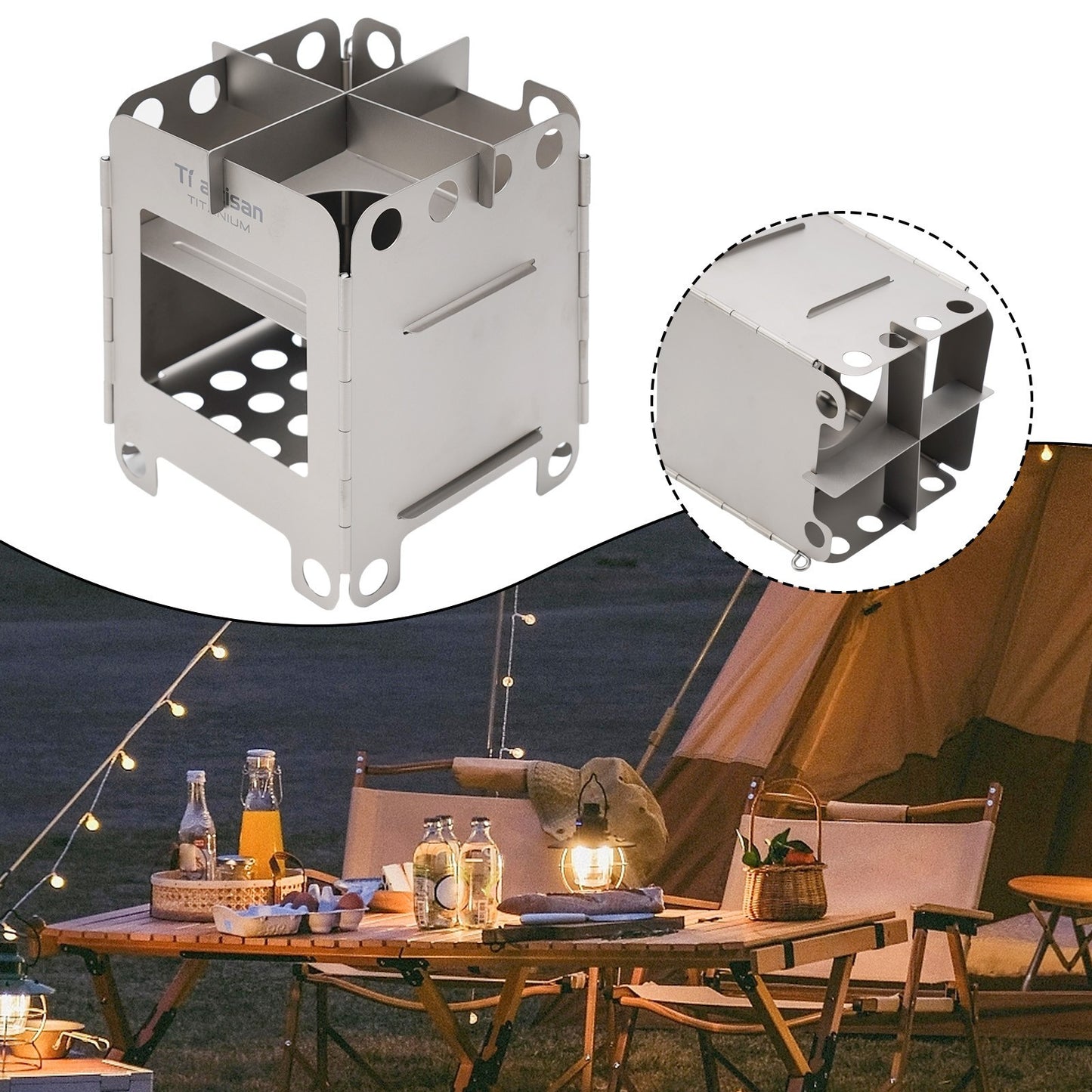Innovative Folding Wood Stove For Sustainable And Safe Outdoor Cooking