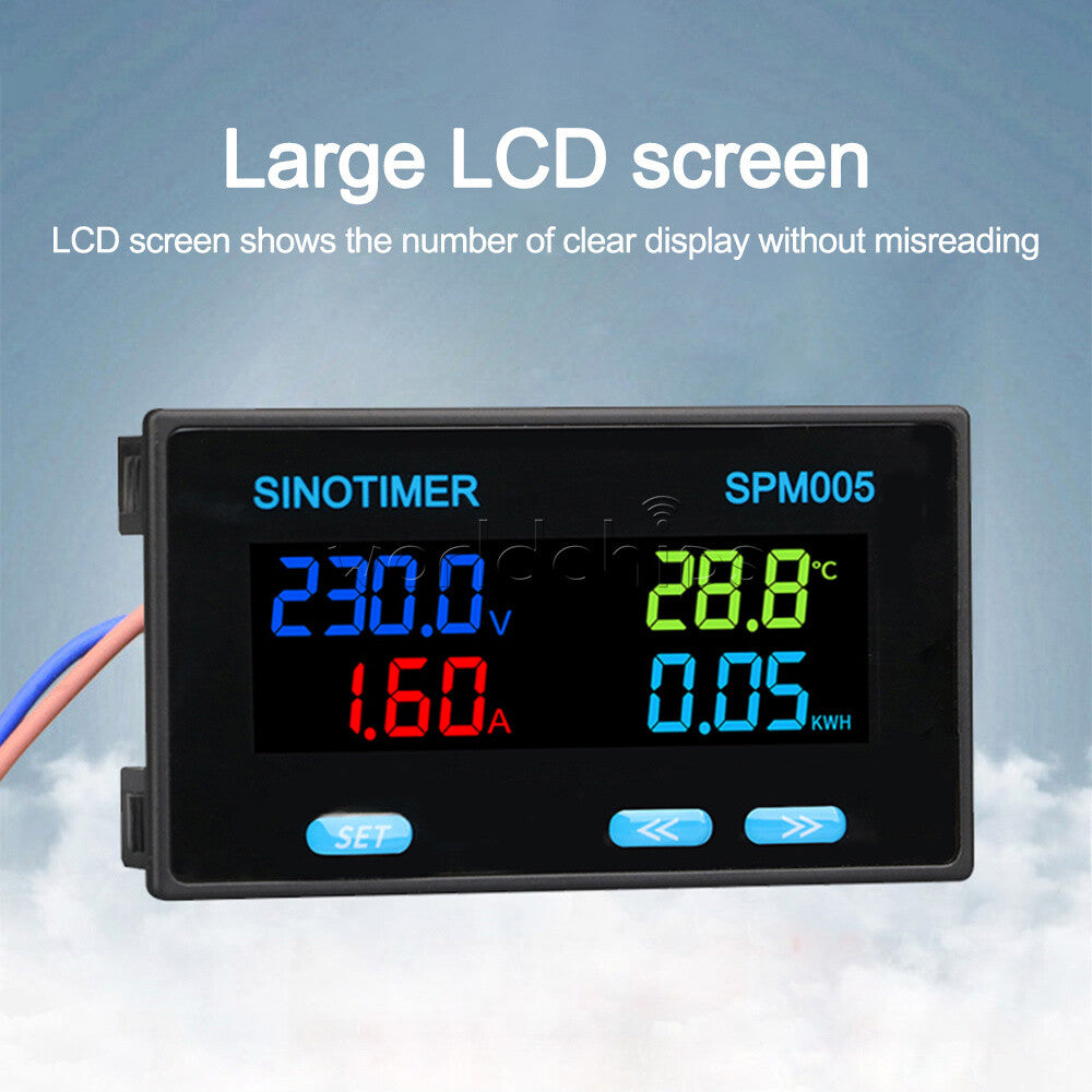 AC60-300V 20/100/200A Multifunction AC Single Phase Electric Voltmeter Ammeter