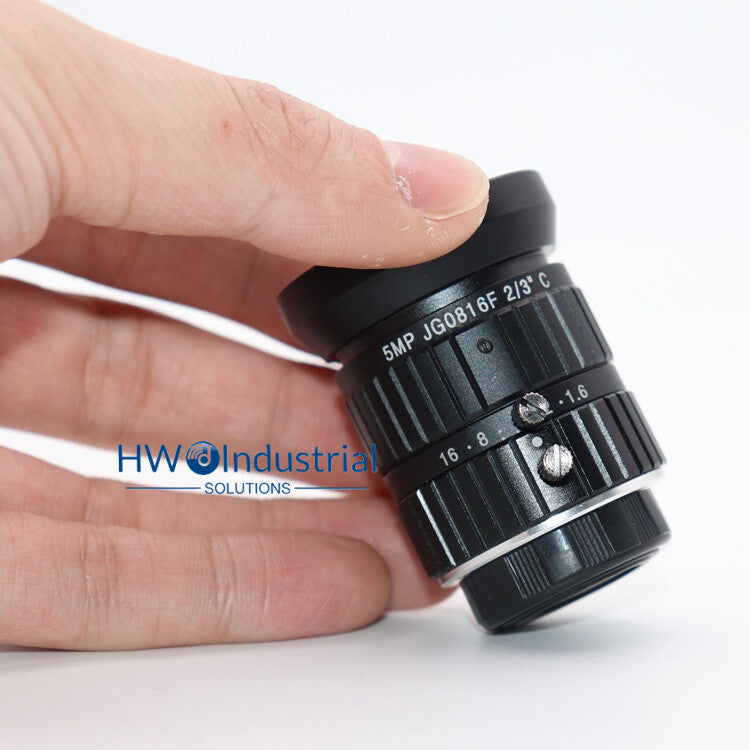 1PC 5MP JG0816F 8MM Interface 2/3 C HD 5 Megapixel Fixed Focus 8mm Visual Lens