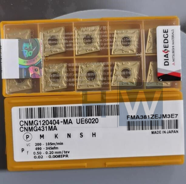 Box/10Pcs CNMG120404-MA UE6020 Diamond Outer Circular CNC Blade
