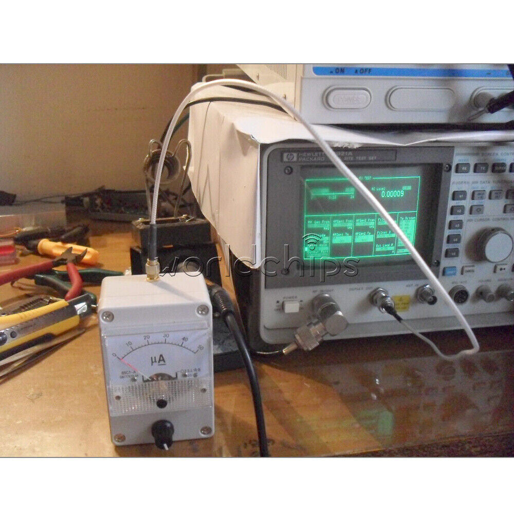 100KHz-1000MHz Field Strength Indicator Meter RF Signal Level Meter + Antenna