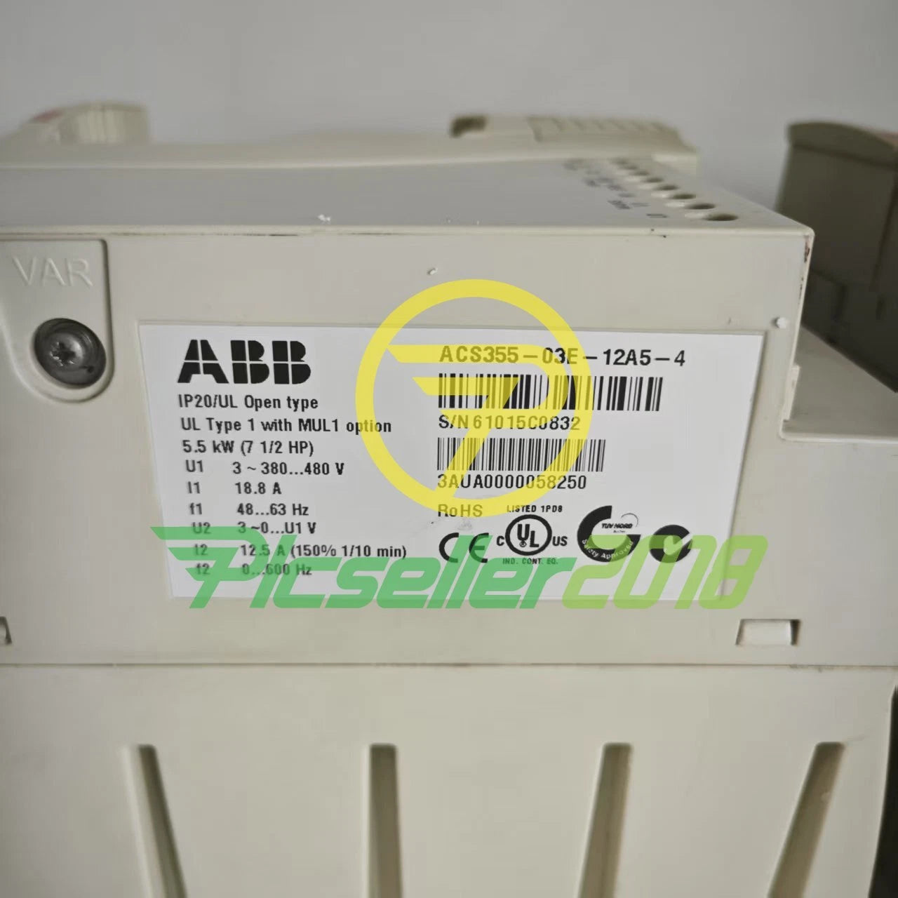 ABB ACS355-03E-12A5-4 5.5KW  TESTED GOOD Frequency Converter Fast delivery