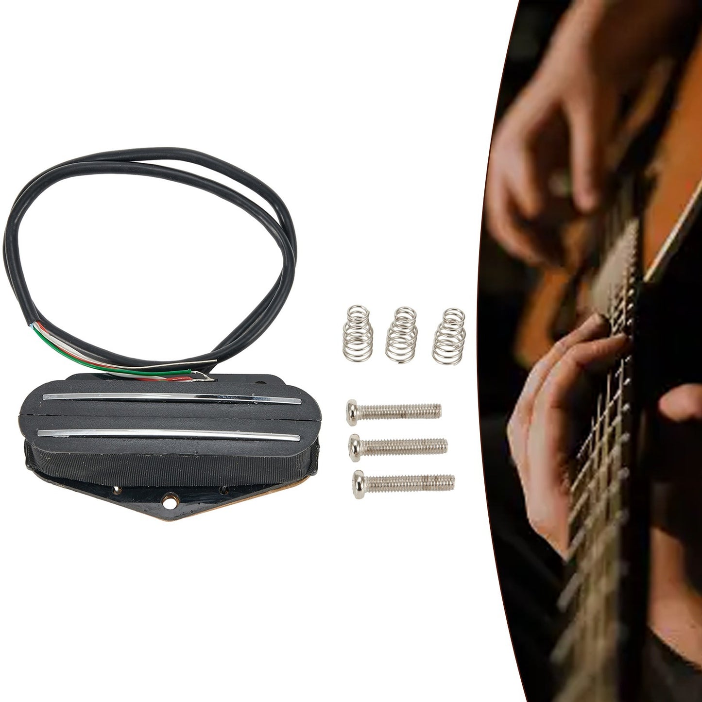 . Long Lasting Dual Rail Electric Guitar Pickup For Telecaster Tele-Bridge 15K .