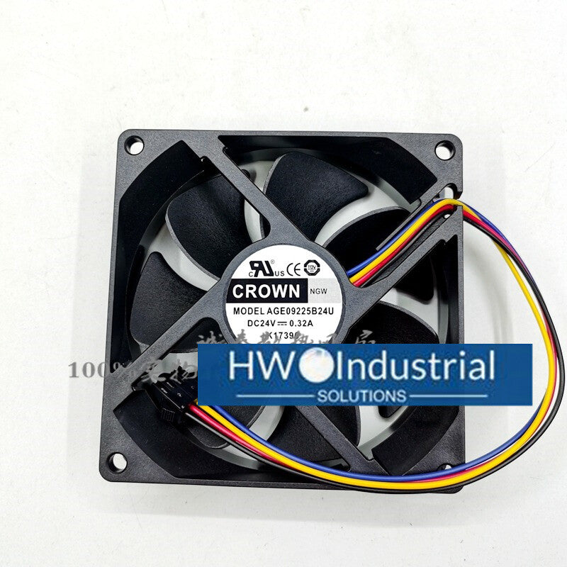 CROWN  AGE09225B24U DC24V 0.32A  4-wire PWM Stage Light Cooling Fan