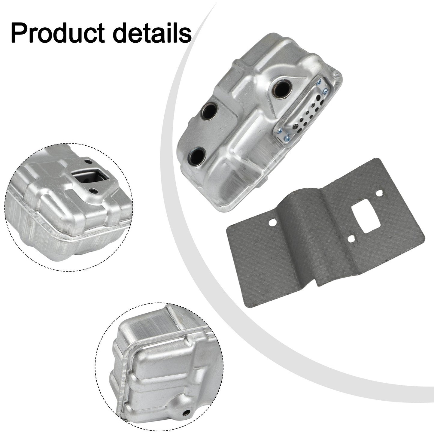 Complete Muffler Kit 577953501 585044201 for RedMax EBZ6500 EBZ7500 Blowers