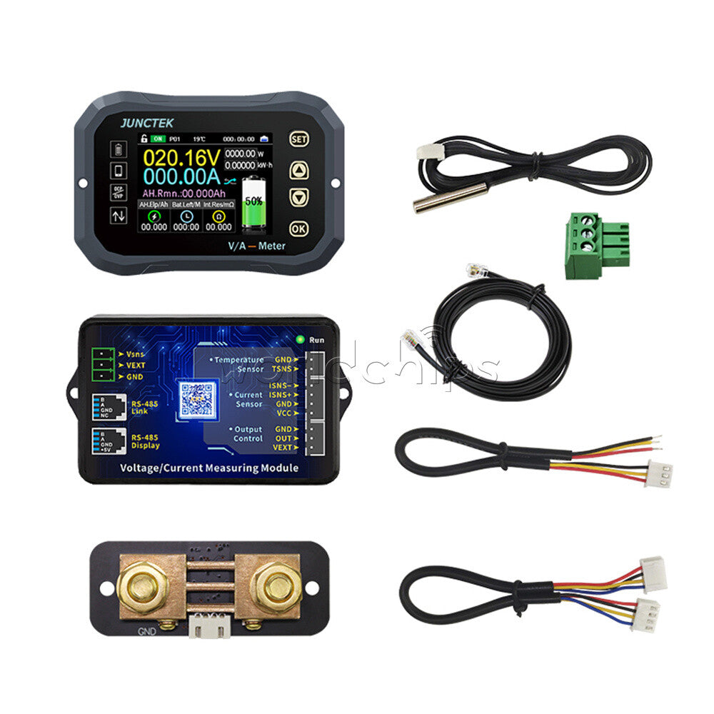 KG-F 100A 400A 600A Coulomb Meter Voltage Current Battery Power Tester Ammeter