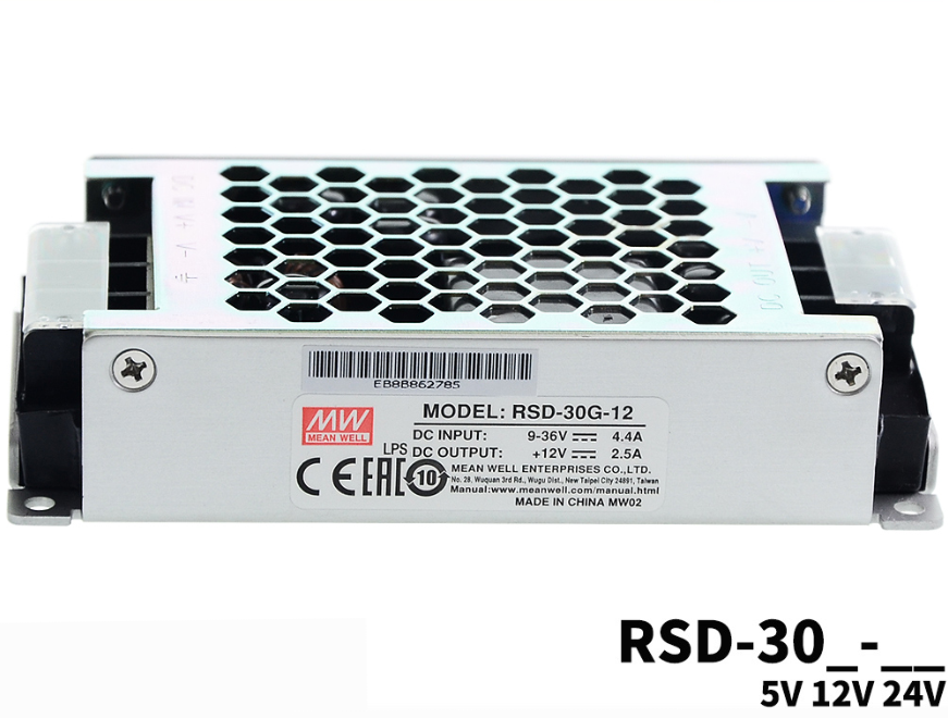 Mean Well Switching Power Supply RSD-30H/L/G 30W DC To DC36V48V 72V 5V12V24V160V