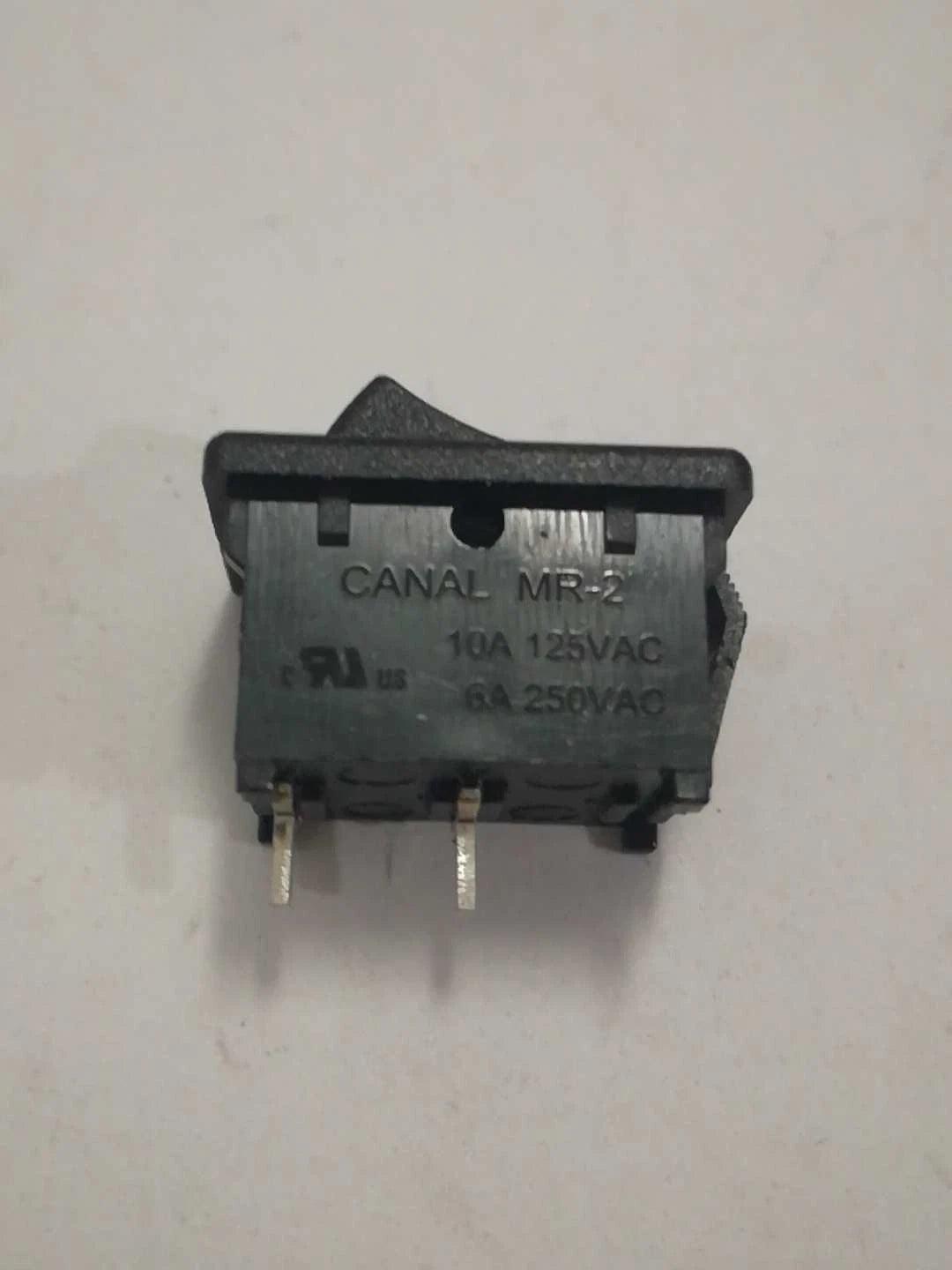 2pcs CANAL MR-2-113 MR-2 10A 125V Rocker Switch 2 Pins