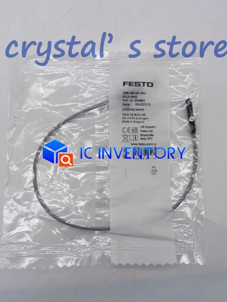 1PCS  FESTO SME-8M-DS-24V-K-0 3-M8D 543861 SME-8M-DS-24V-K-0,3-M8D