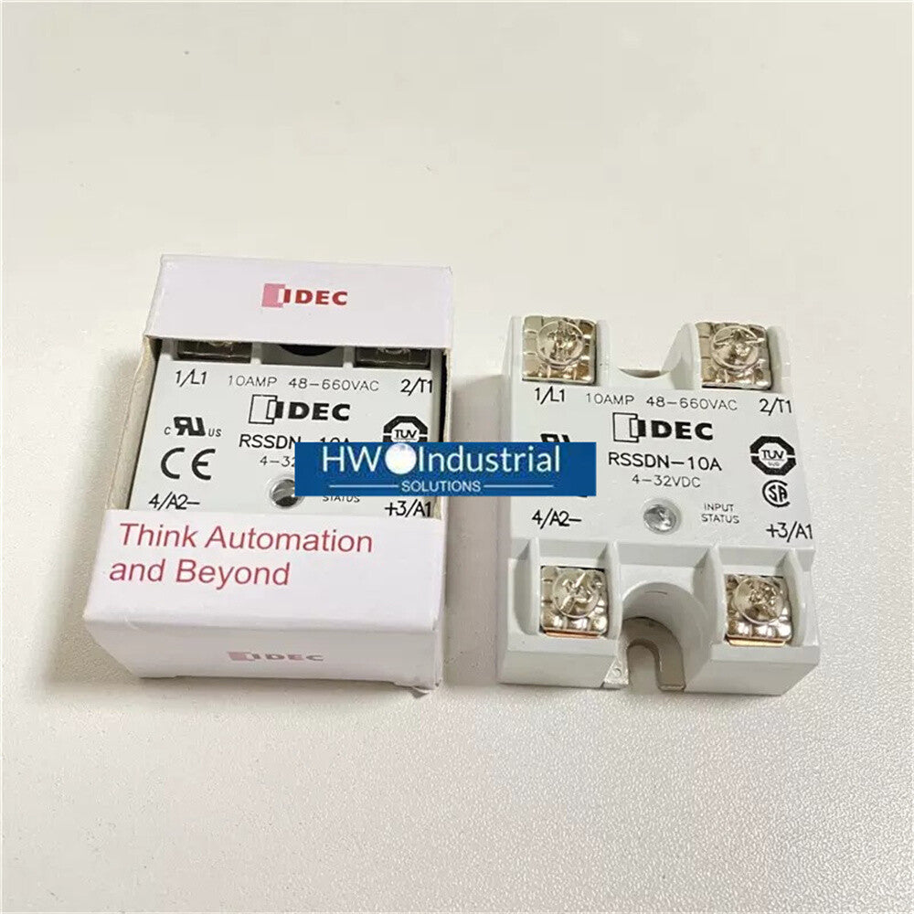 1/piece  RSSDN-10A IDEC 48-660VAC 4-32VDC Solid State Relay