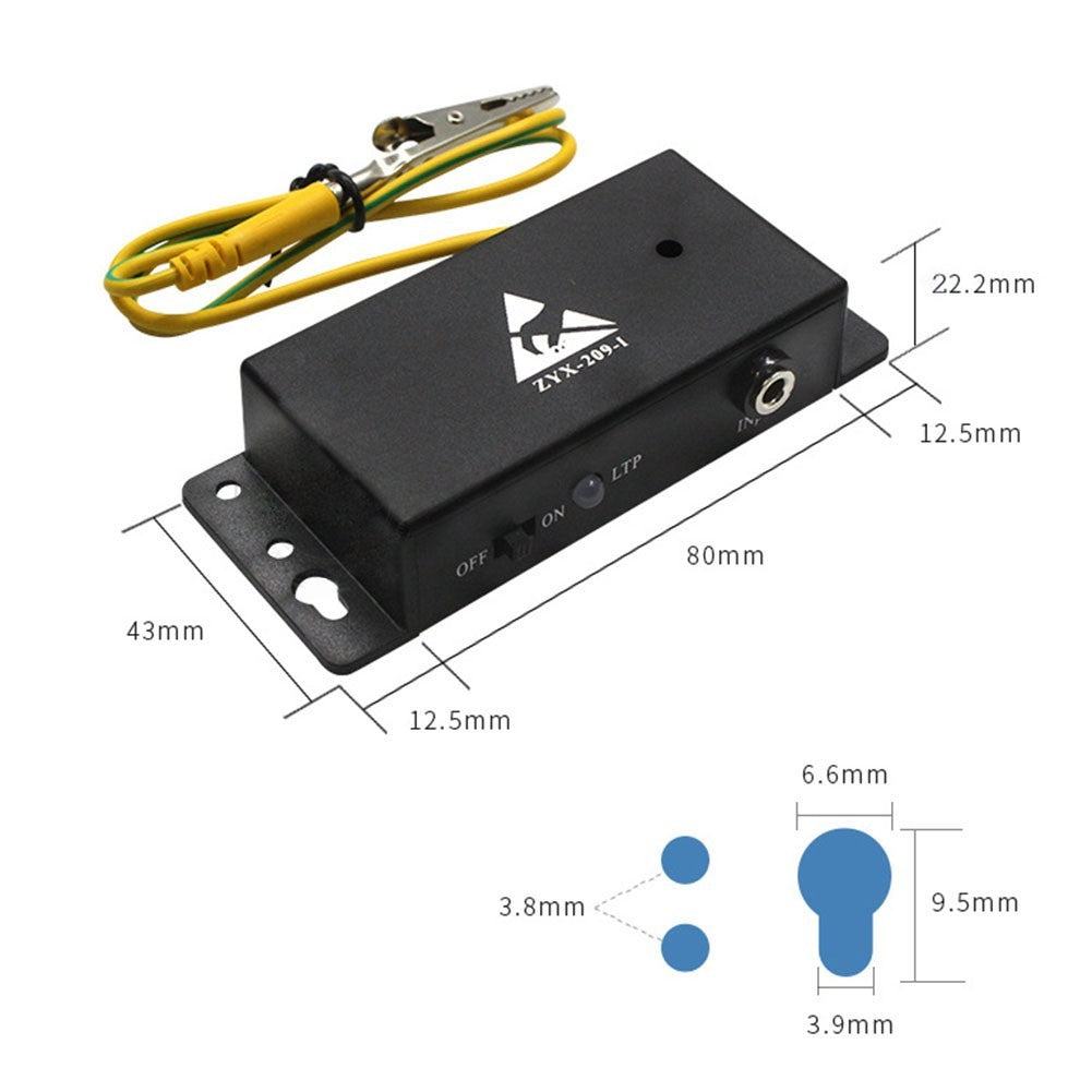 Automatic-Alarm Anti-Static ESD Wrist Strap Tester For Electronic ESD Monitor