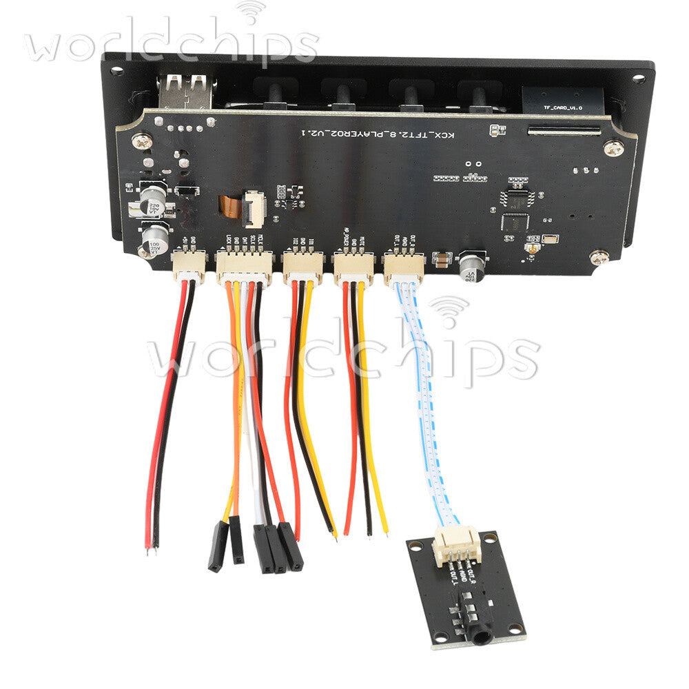 2.8inch IPS Bluetooth MP3 Decoder Board TF USB Car Amplifier Audio Player 2 Way