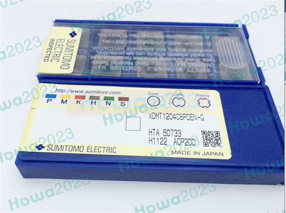 10pcs/Box SUMITOMO XDMT120408PDEN-G ACP200 Carbide Inserts Turning Blade