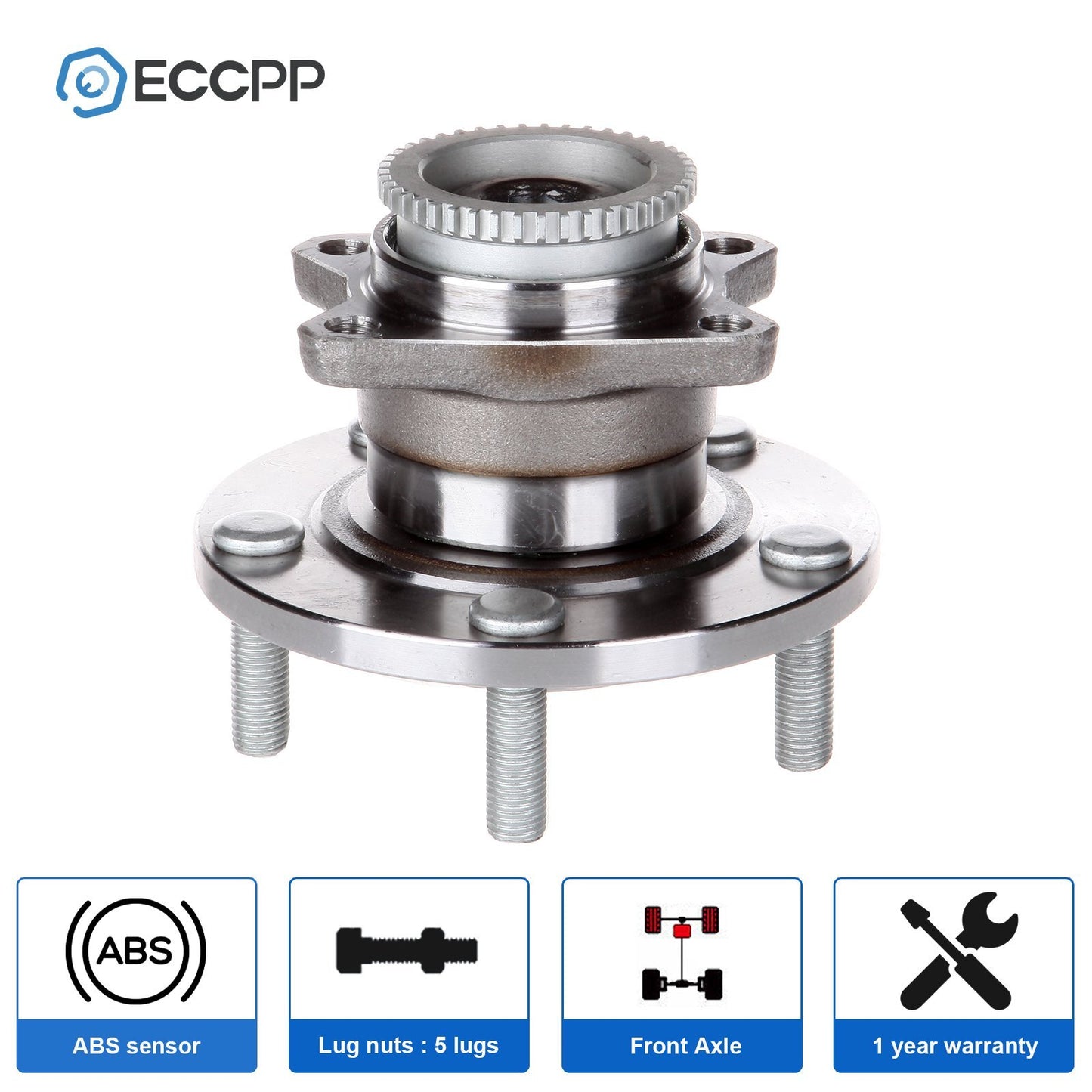 1Pc Rear Wheel Hub Bearing For Mitsubishi Galant Eclipse FWD W/ ABS 2005-2012