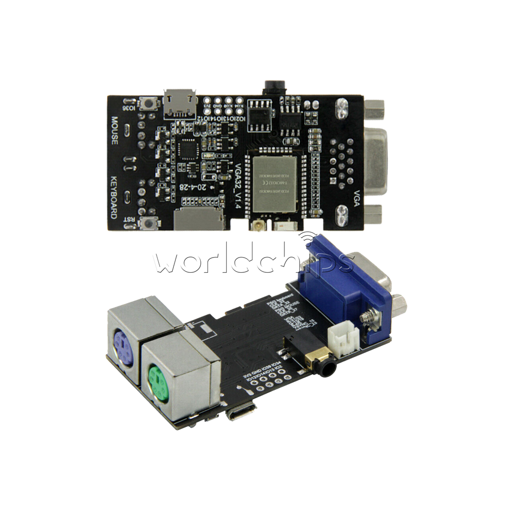 1/2/5PCS ESP32 VGA32 V1.4 Graphics Library PS/2 Mouse Keyboard Controller