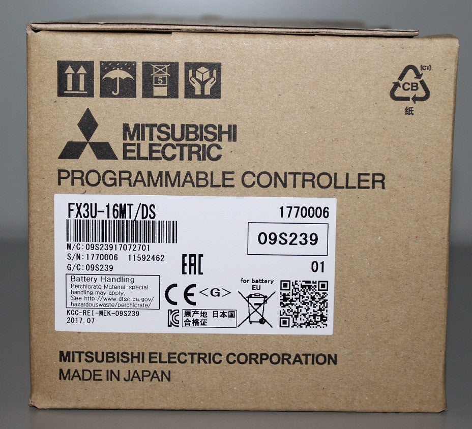 1PCS FX3U-16MT/DS  MITSUBISHI PLC PROGRAMMABLE CONTERLLER MODULE FX3U-16MT/DS